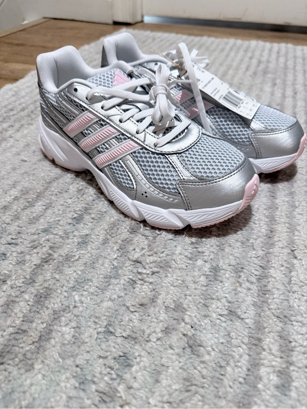 Adidas Technochaos 2000 Shoes - Cloud White / Clear Pink / Halo Blue